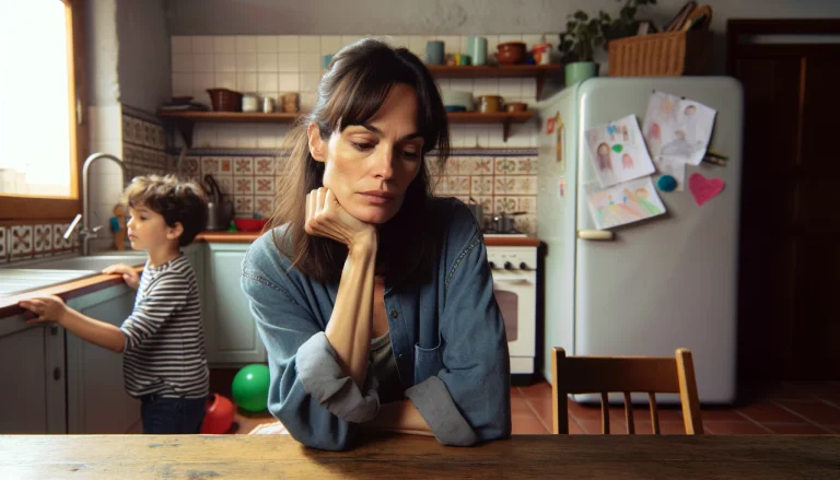 Mujer pensativa y reflexiva
