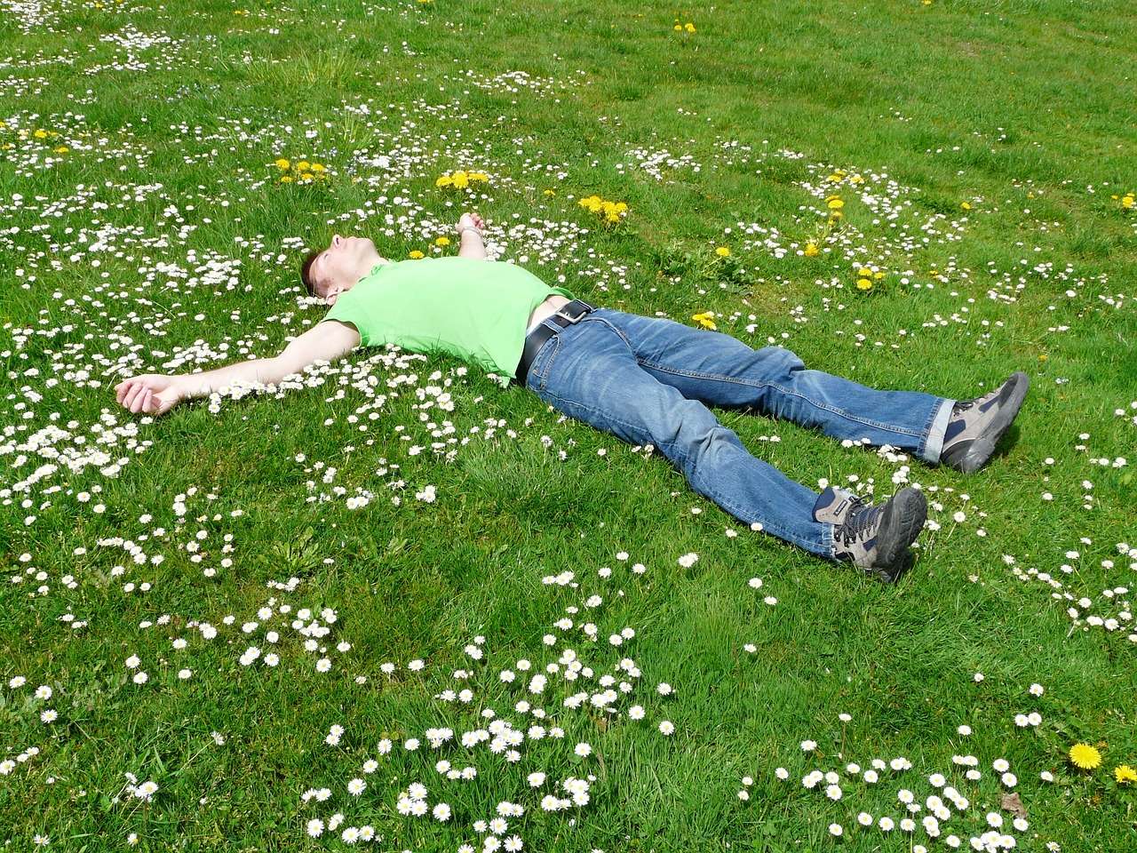 Imagen de calma: descanso consciente en la naturaleza